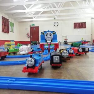 Giant Thomas the tank engine tunnel