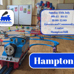 11.00-12.00 |  Sunday 13th July | Hampton | One child + one adult
